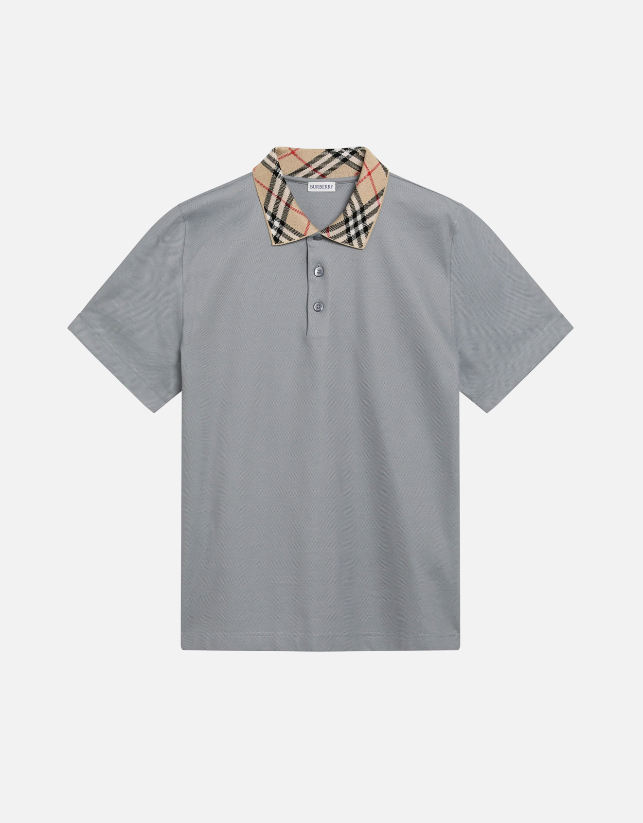 Burberry チェック襟コットンポロシャツ (トップス) IFCHIC.COM