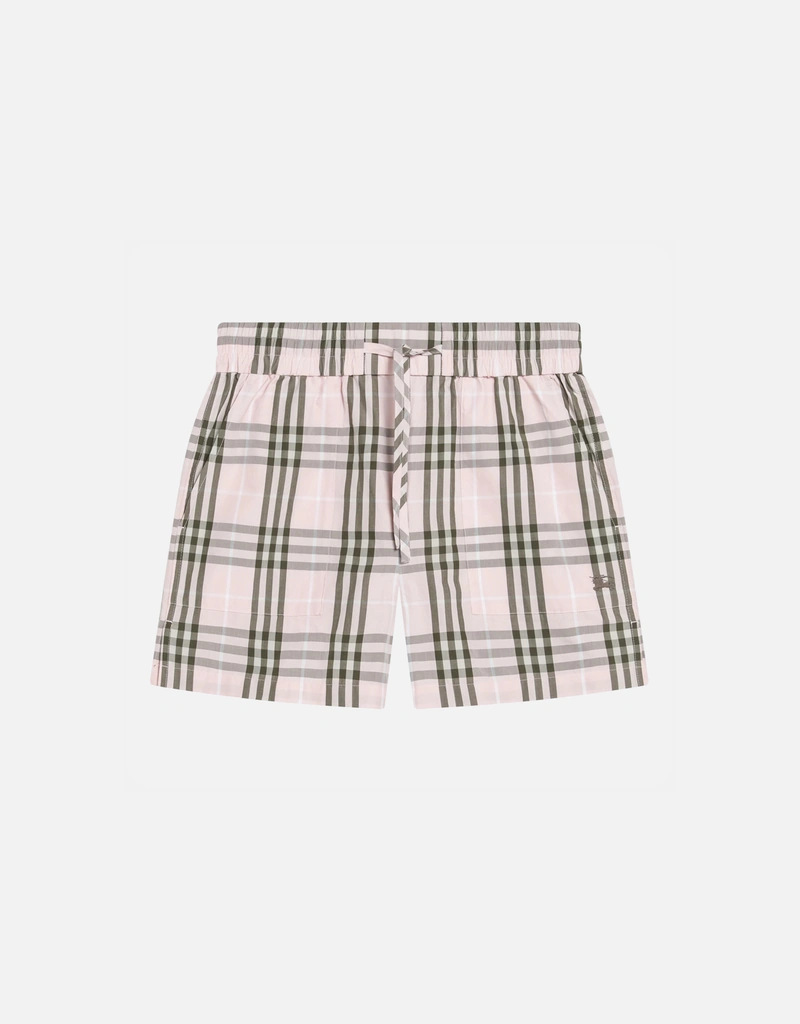 Burberry チェックコットンショーツ (ショートパンツ) IFCHIC.COM