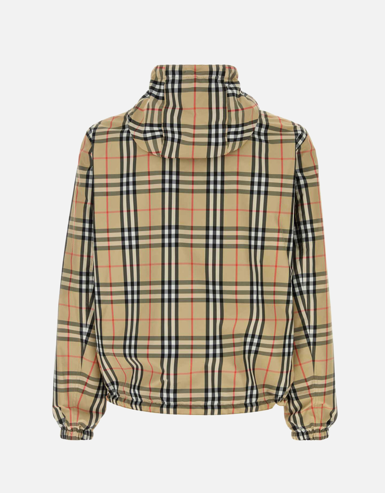 Burberry メンズ チェック リバーシブル フーデッド ジャケット