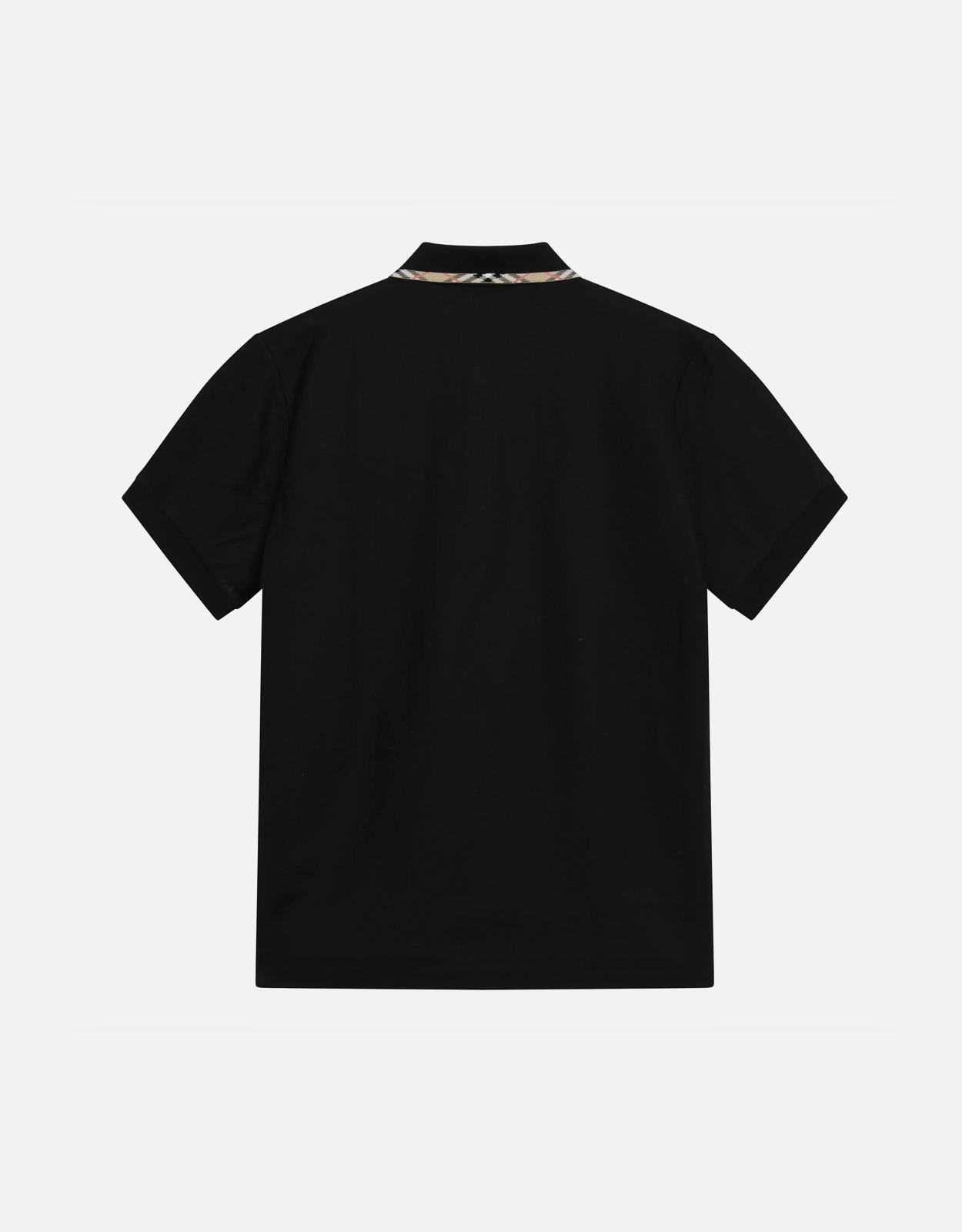 Burberry Check Trim Cotton Polo Shirt (Tops) IFCHIC.COM