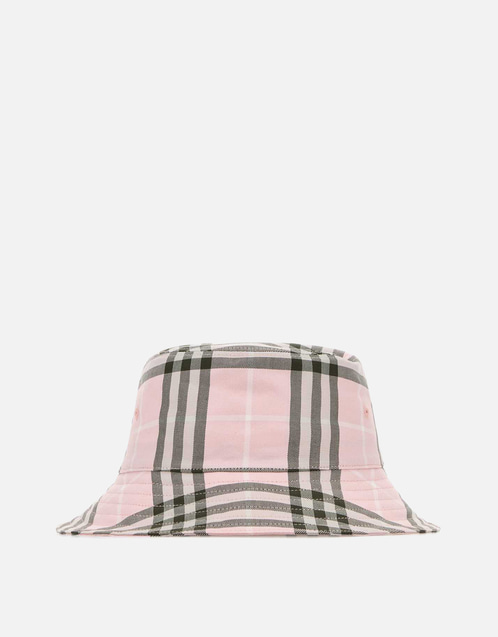 BURBERRY バケットハット M ピンク Burberry Classic Check Bucket Hat () IFCHIC.COM