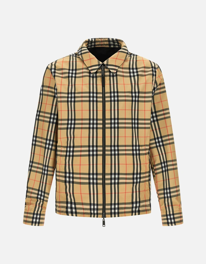 Burberry メンズ Bloomsbury リバーシブル レインプルーフ ナイロン