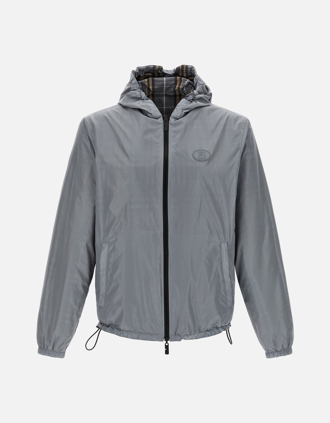Burberry メンズ Newport リバーシブル チェック フーデッド