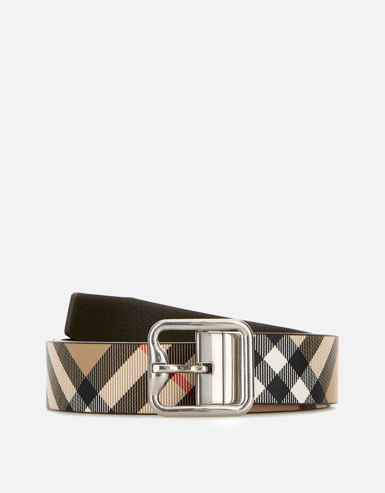 Burberry Burberry Men's Reversible Check B Buckle Belt - Size (CM) 80　バーバリー メンズ リバーシブル チェック B バックル ベルト - サイズ (CM) 80