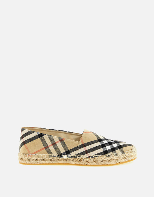 Burberry チェックリネンエスパドリーユ () IFCHIC.COM