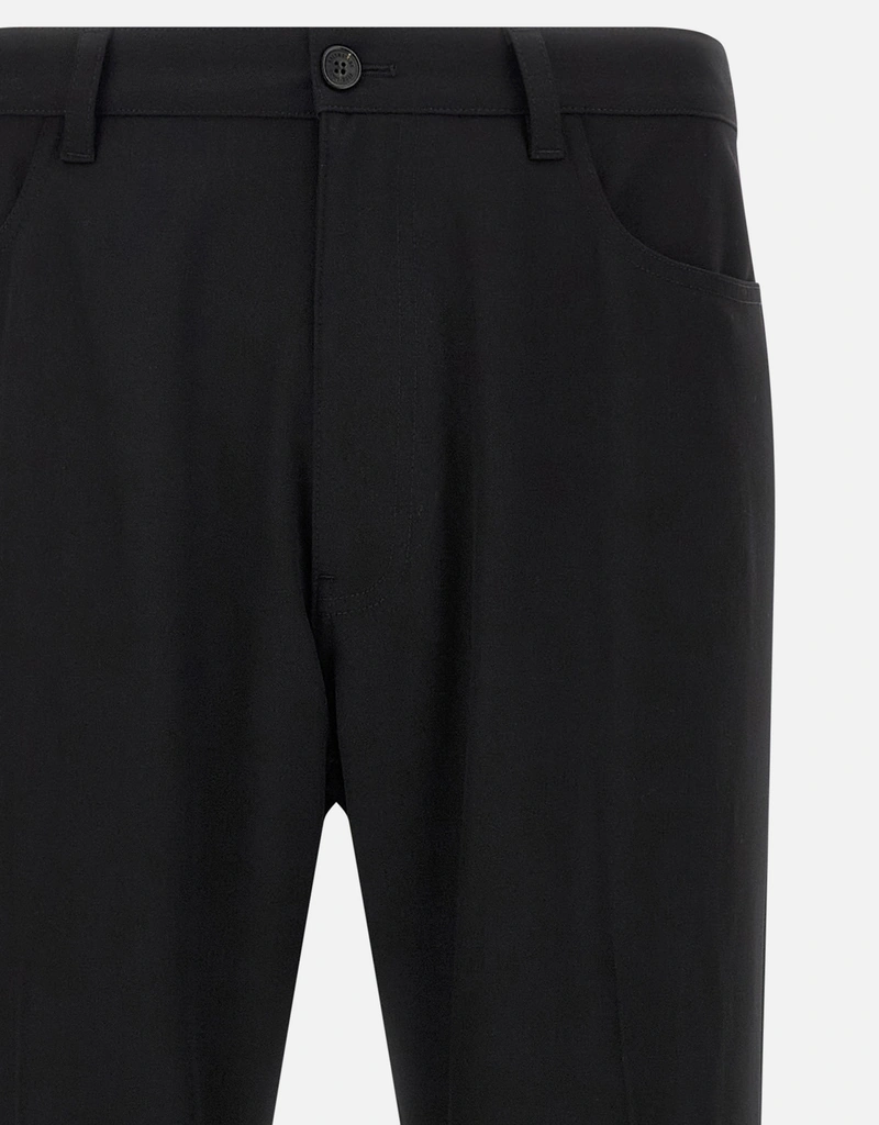 Balenciaga Men's Wool Straight Fit Tailored Pants (Trousers