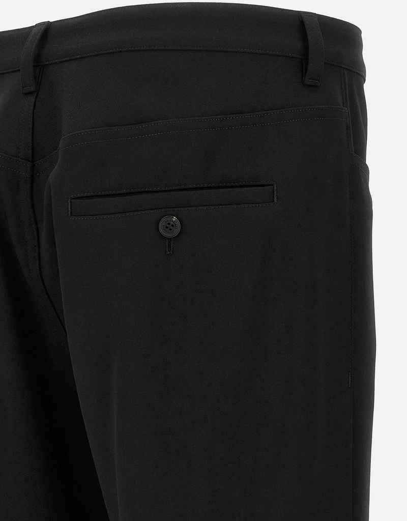 Balenciaga Men's Wool Straight Fit Tailored Pants (Trousers