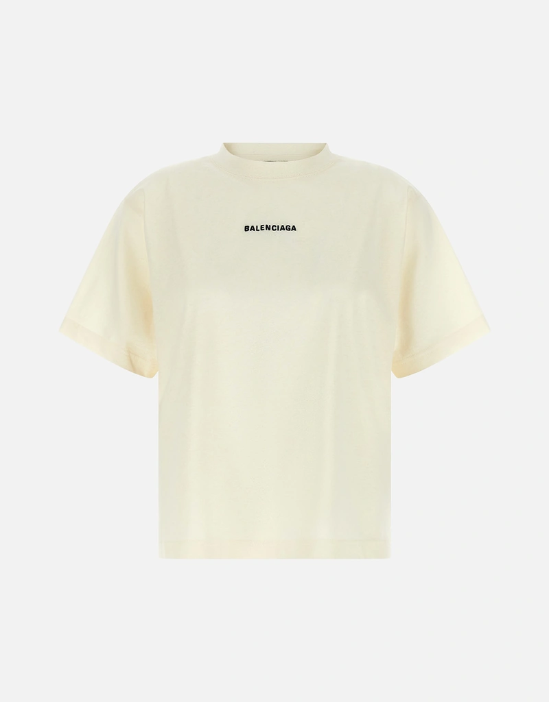 Balenciaga Balenciaga Back コットン刺繍ミディアムフィットTシャツ