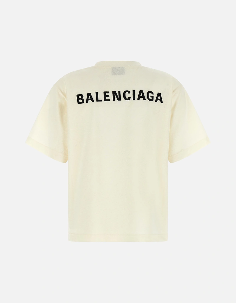 Balenciaga Balenciaga Back コットン刺繍ミディアムフィットTシャツ