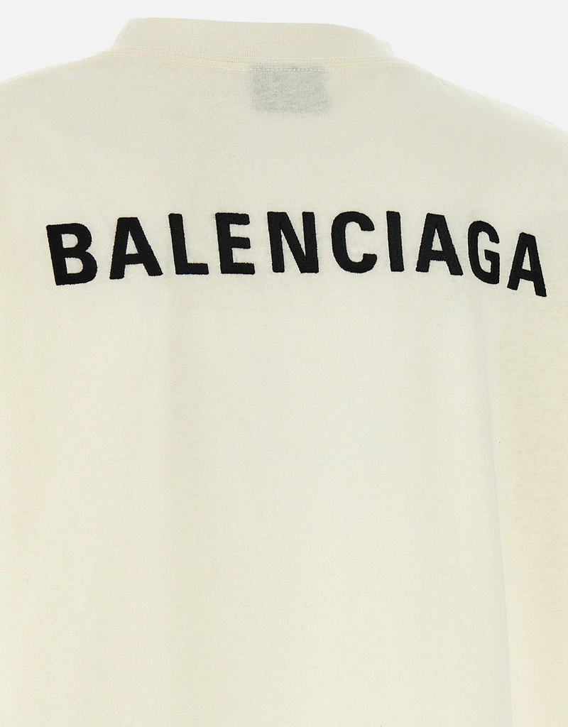Balenciaga Balenciaga Back コットン刺繍ミディアムフィットTシャツ