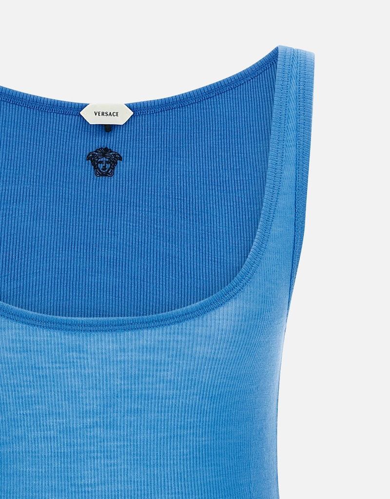 Versace リブ編みウールタンクトップ (すべての新品) IFCHIC.COM