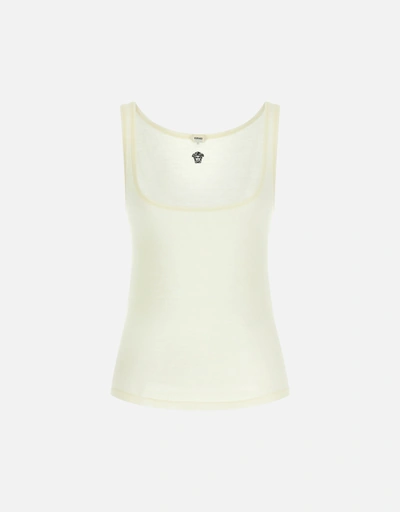 Versace リブ編みウールタンクトップ (すべての新品) IFCHIC.COM