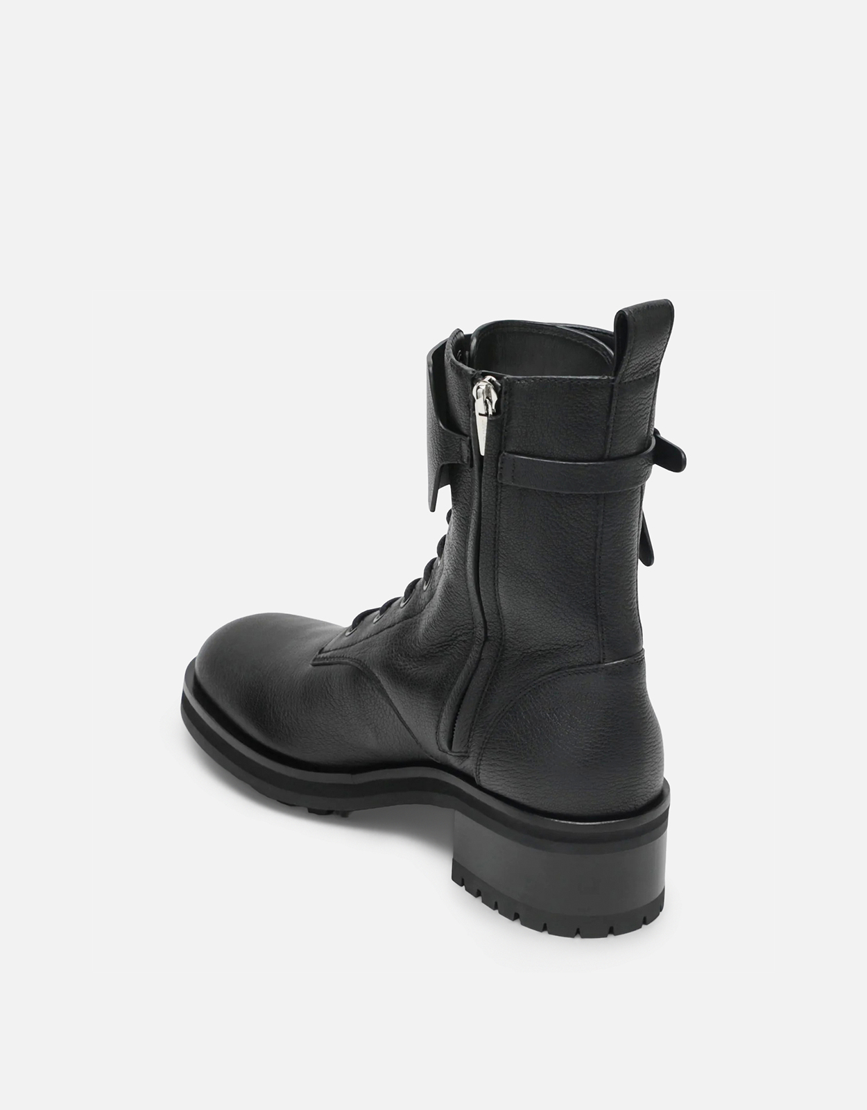 JIMMY CHOO カーフレザー レースアップ コンバットブーツ (すべての