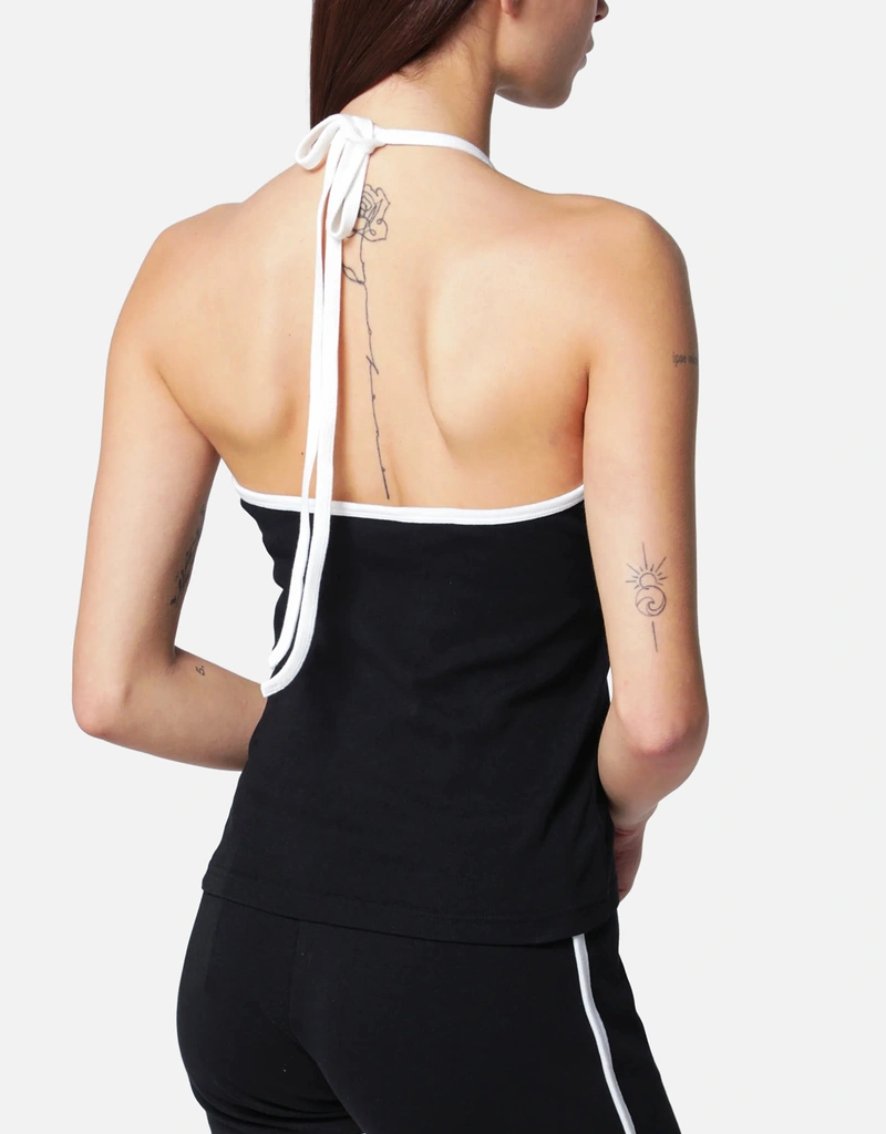 Courreges コットン ホルターネック ジャージー タンクトップ