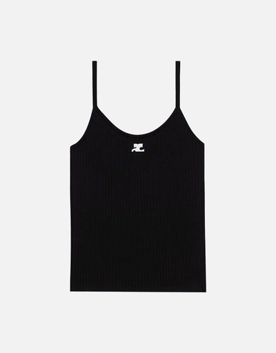 Courreges リブ編みノースリーブタンクトップ (すべての新品) IFCHIC.COM