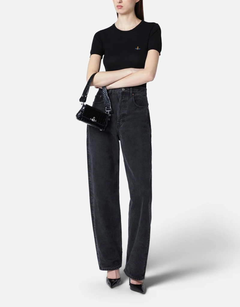 Vivienne Westwood ブラックコットントップ (トップス) IFCHIC.COM