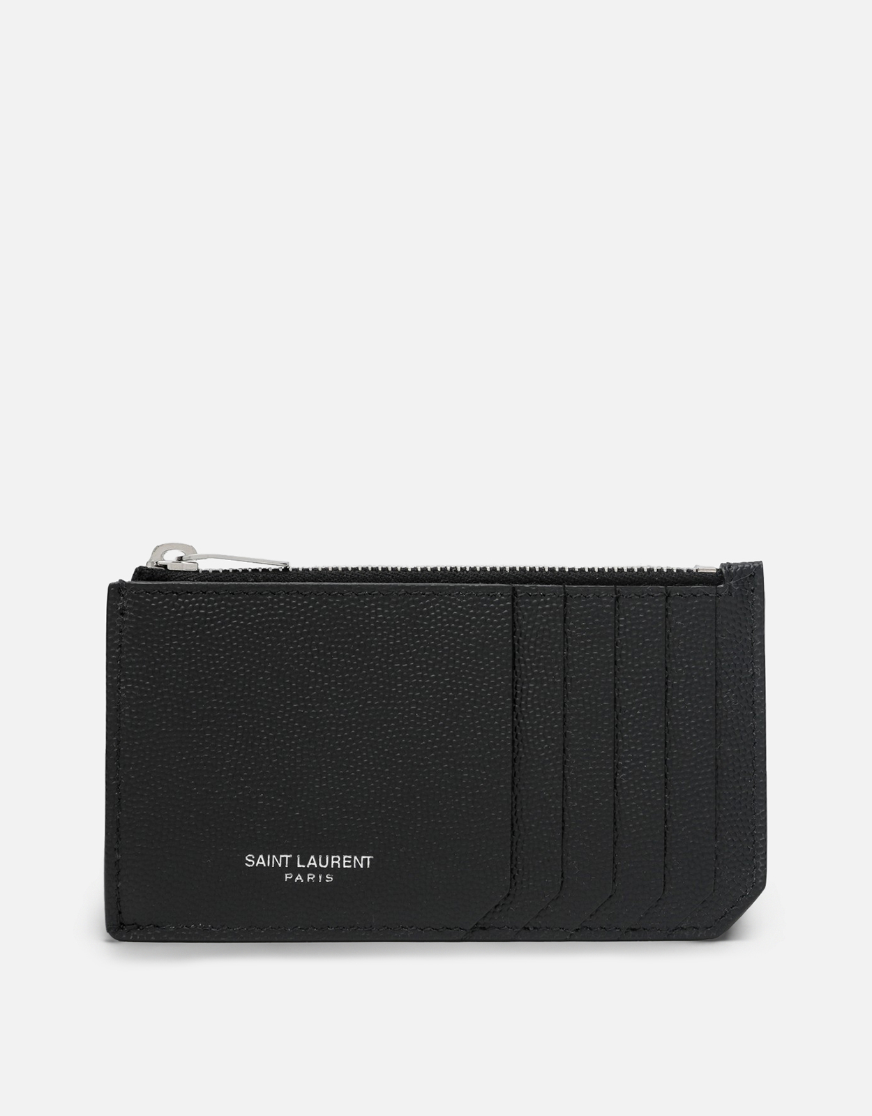 Saint Laurent Saint Laurent Black Fragments card holder with zip　サンローラン ブラック フラグメント ジップ付きカード ホルダー