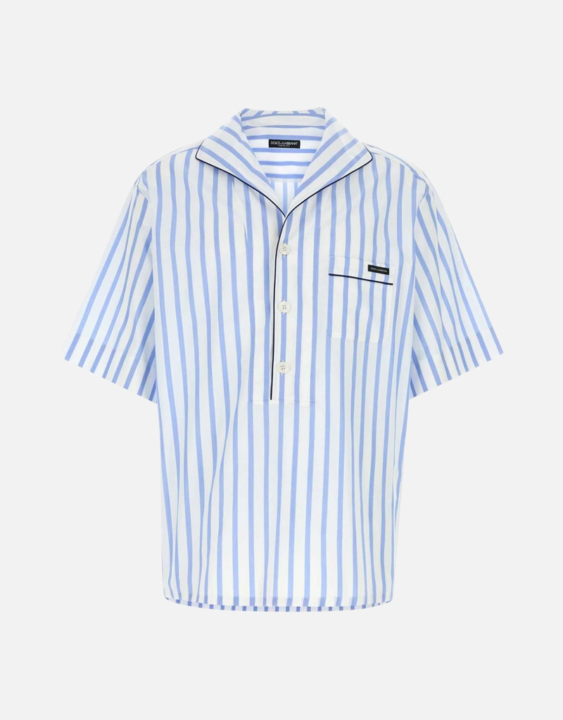 Dolce & Gabbana メンズ ストライプ ポプリン シャツ (すべての新品