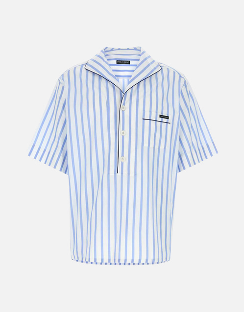 Dolce & Gabbana メンズ ストライプ ポプリン シャツ (すべての新品