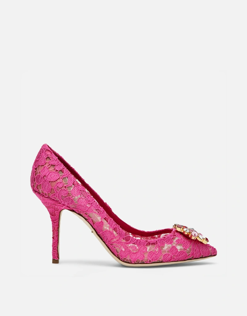 Dolce & Gabbana Bellucci Taormina レース クリスタル パンプス