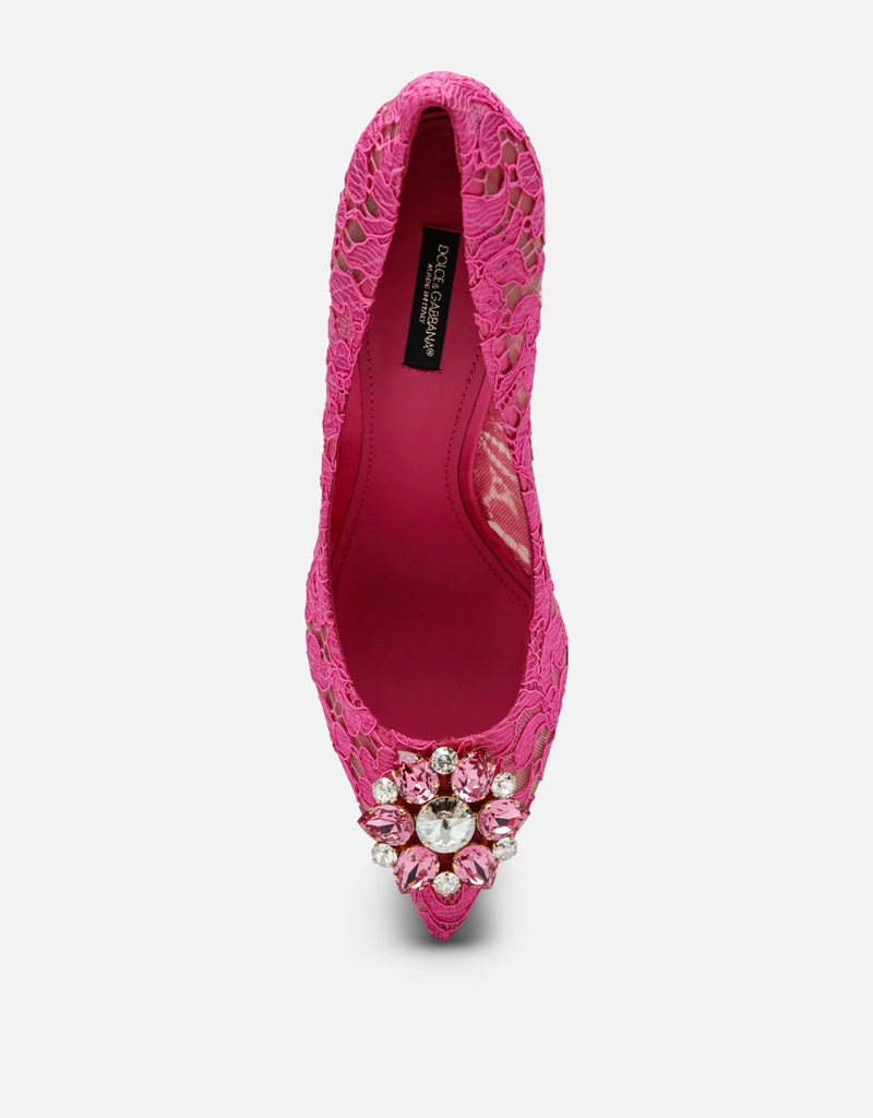 Dolce & Gabbana Bellucci Taormina レース クリスタル パンプス