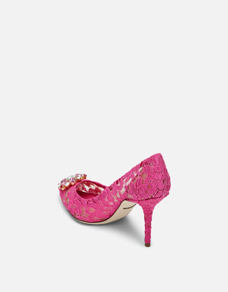 Dolce & Gabbana Bellucci Taormina レース クリスタル パンプス