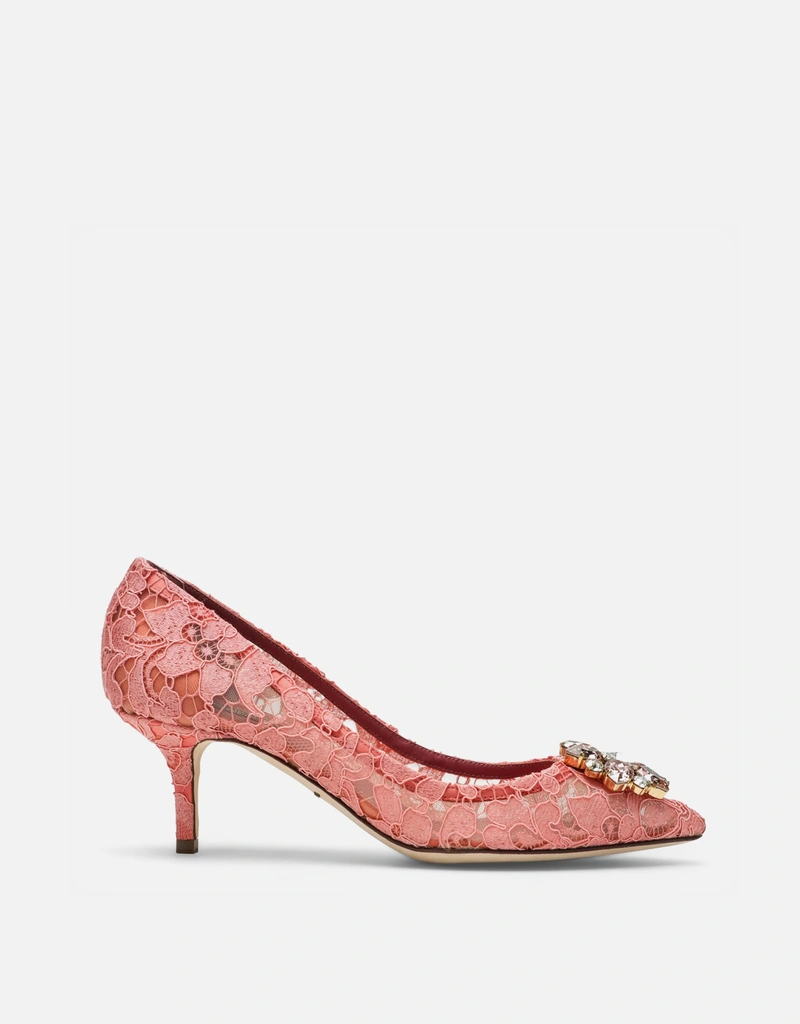 Dolce & Gabbana Bellucci Taormina レース クリスタル パンプス