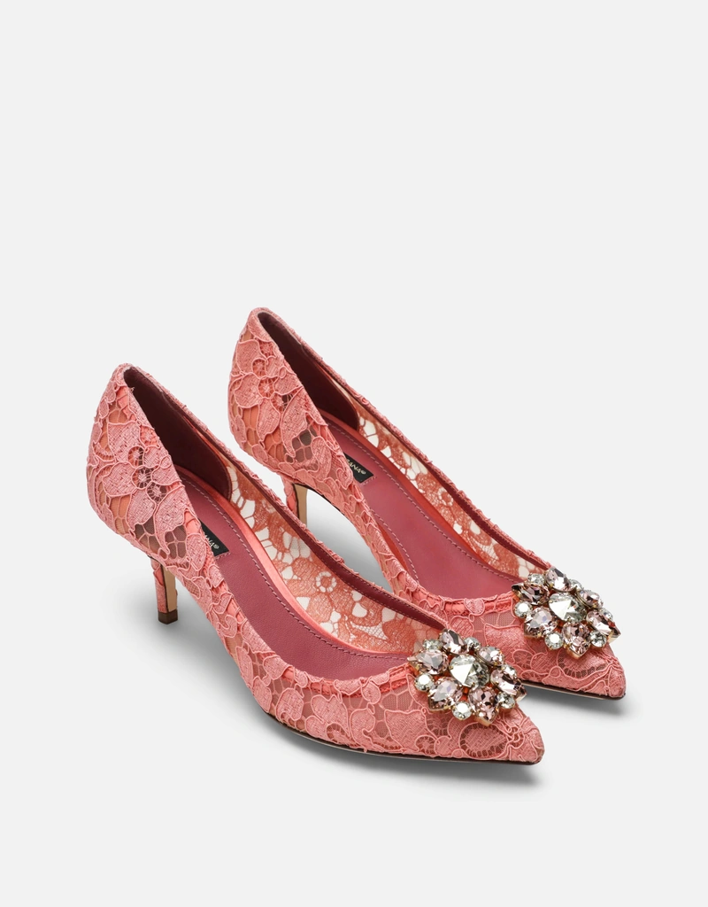 Dolce & Gabbana Bellucci Taormina レース クリスタル パンプス