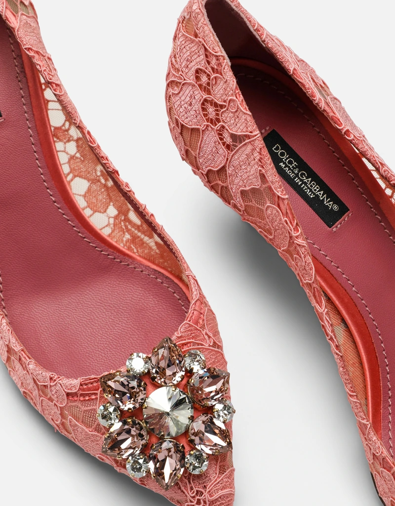 Dolce & Gabbana Bellucci Taormina レース クリスタル パンプス