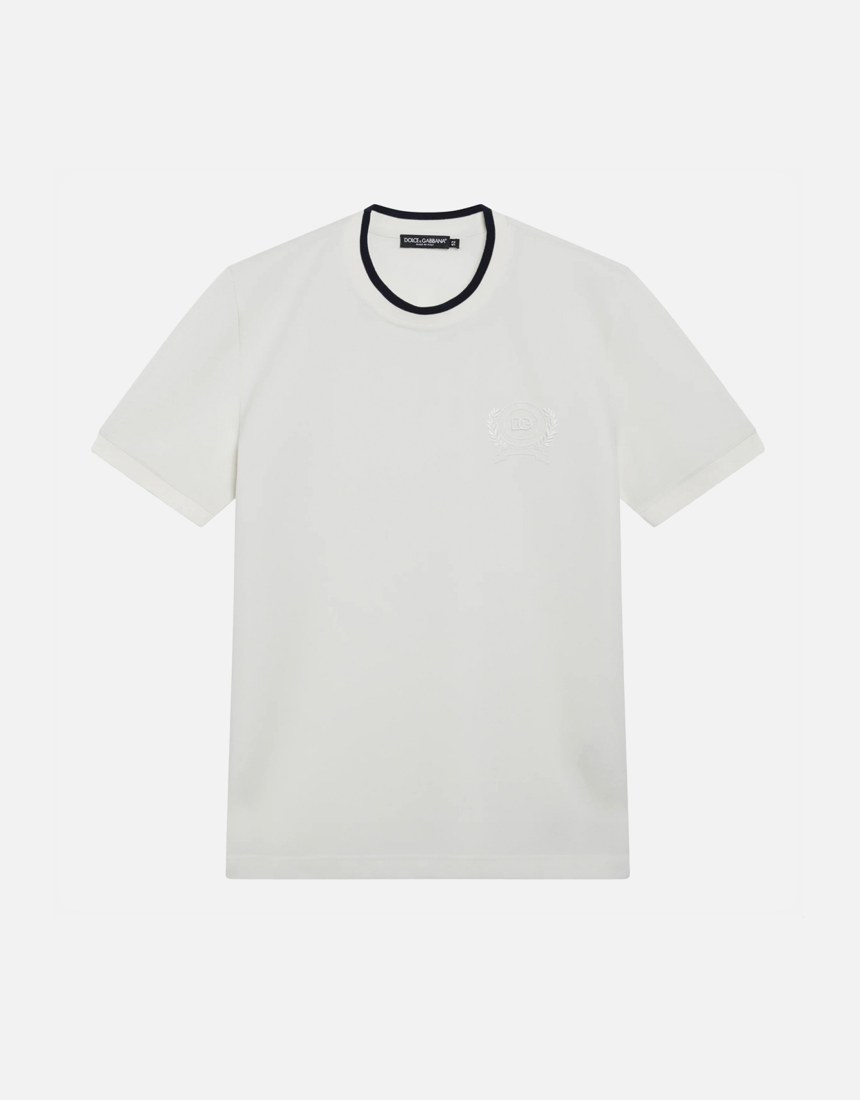Dolce & Gabbana メンズ Technical Piqué Tシャツ With Embroidery