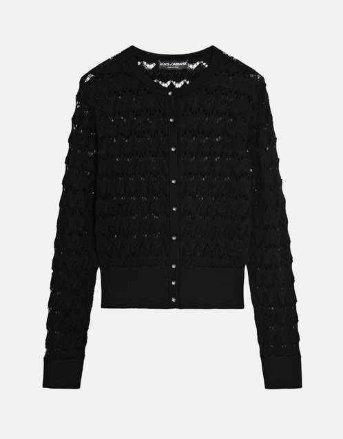 Dolce & Gabbana オープンワーク ニット カーディガン (トップス