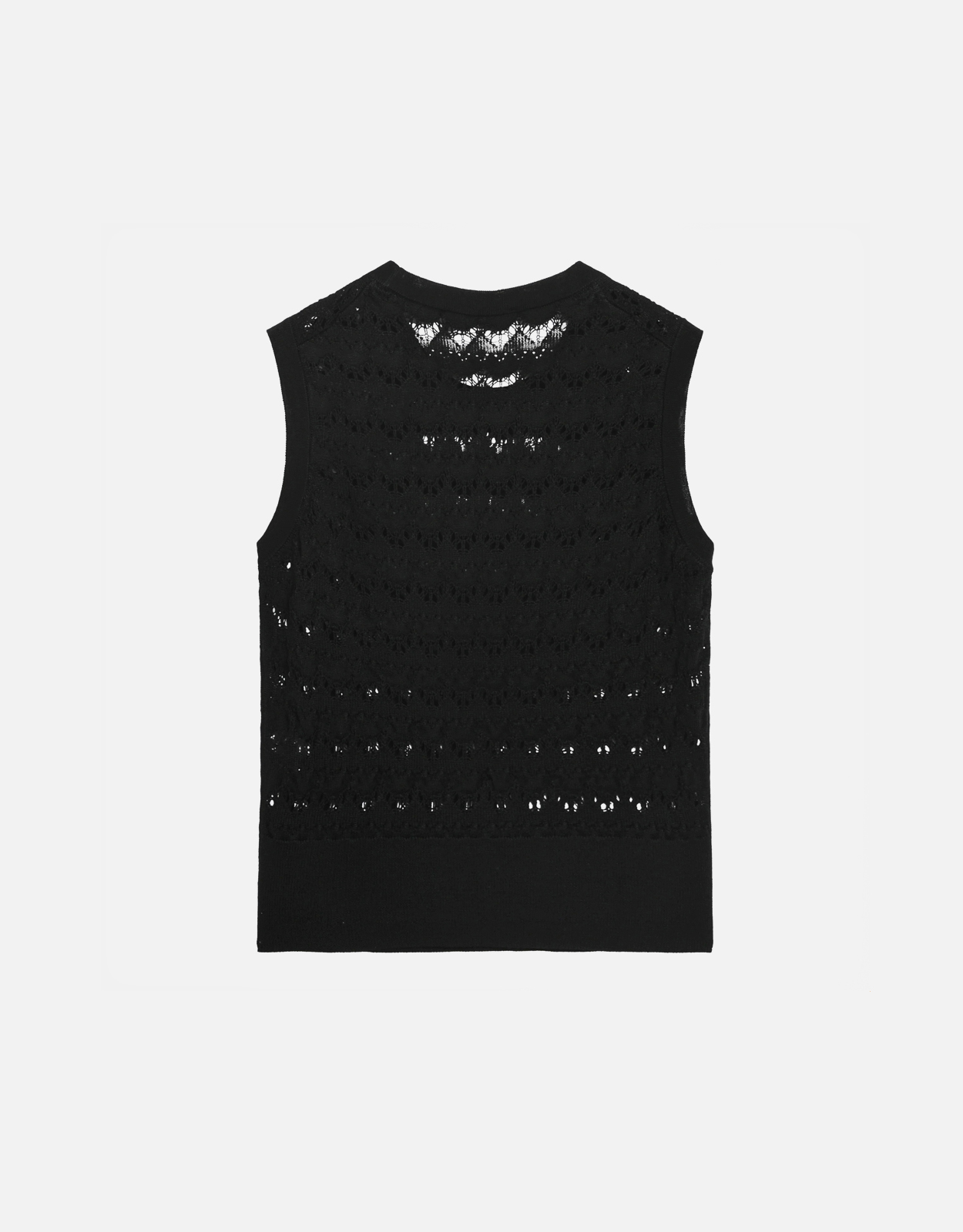 Dolce & Gabbana オープンニット コットン ノースリーブ トップ