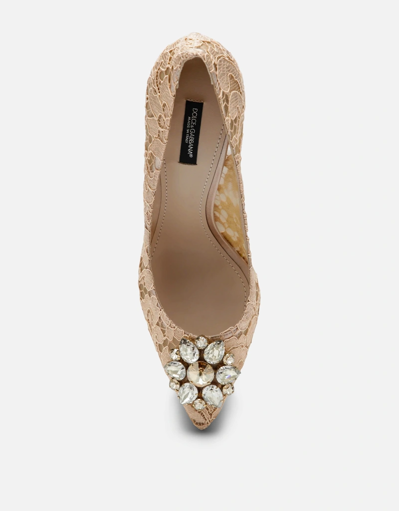 Dolce & Gabbana Bellucci Rainbow レース クリスタル パンプス