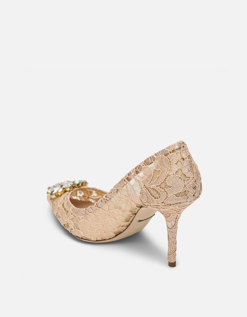Dolce & Gabbana Bellucci Rainbow レース クリスタル パンプス