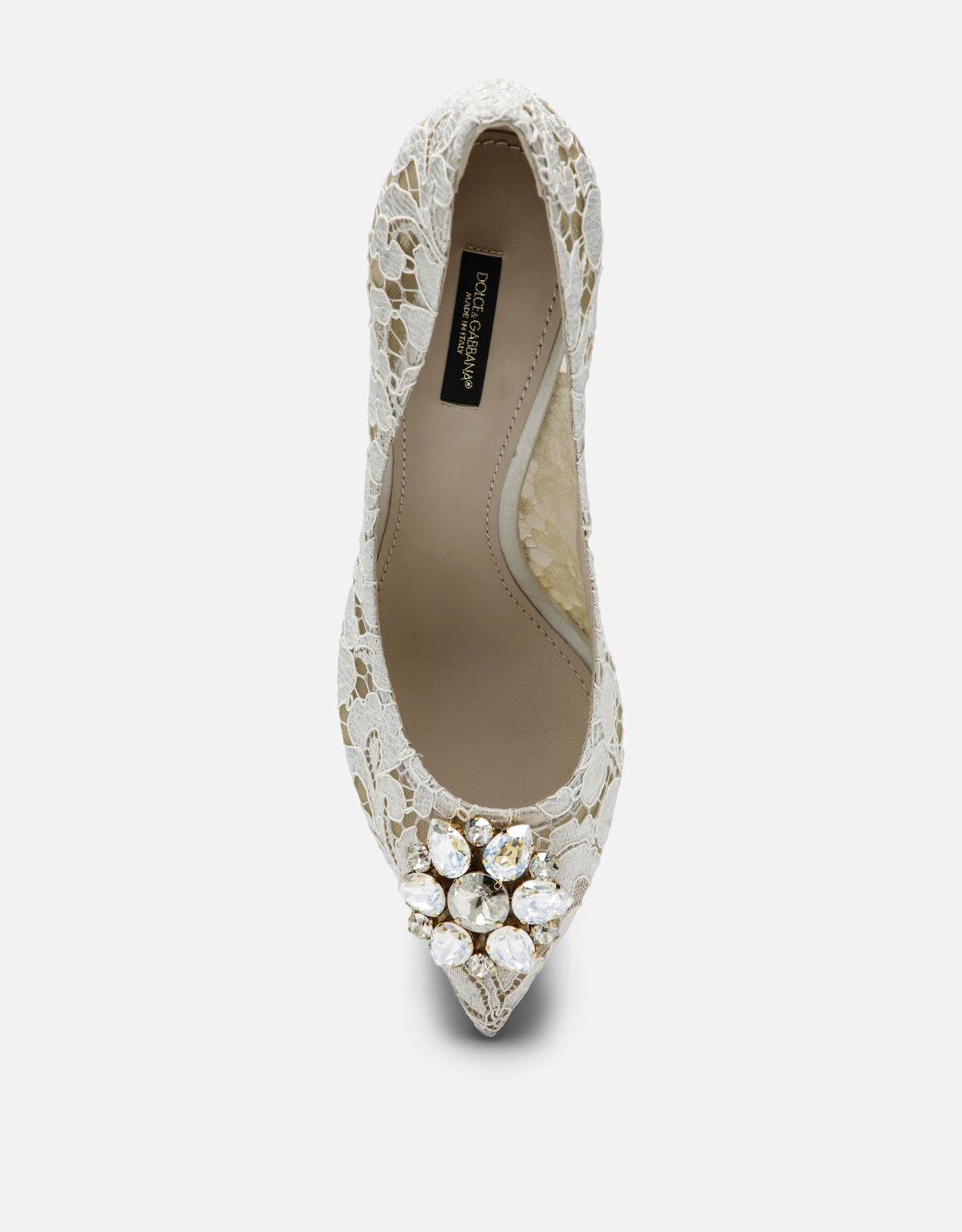 Dolce & Gabbana Bellucci Taormina レース クリスタル パンプス