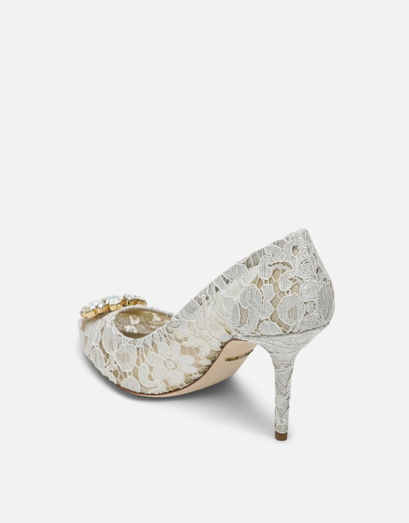 Dolce & Gabbana Bellucci Taormina レース クリスタル パンプス