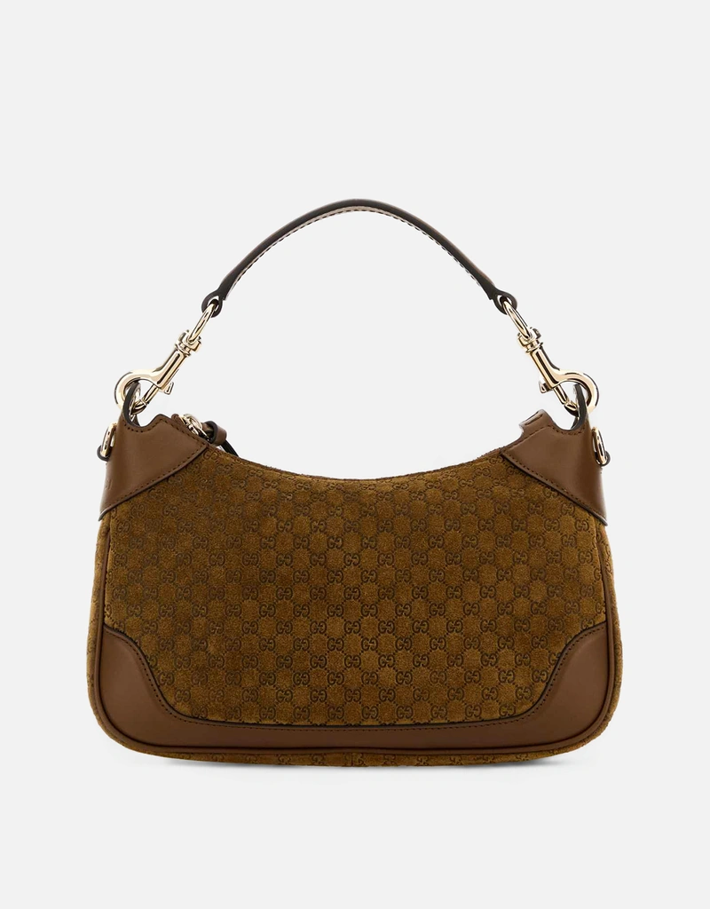Gucci ブラウン スエード ハンドバッグ () IFCHIC.COM