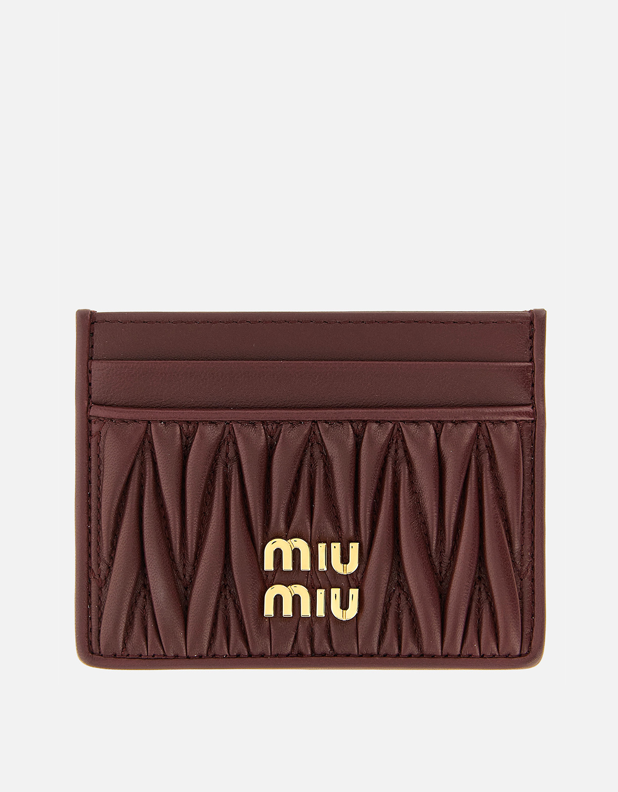 Miu Miu Miu Miu Matelass Nappa Leather Card Holder　ミュウミュウ マトラス ナッパ レザー カード ホルダー