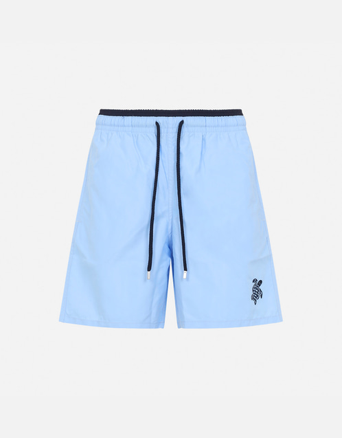 VILEBREQUIN スイムパンツ Men Stretch Swim Shorts Flat Belt Color Block - Blue Marrakech