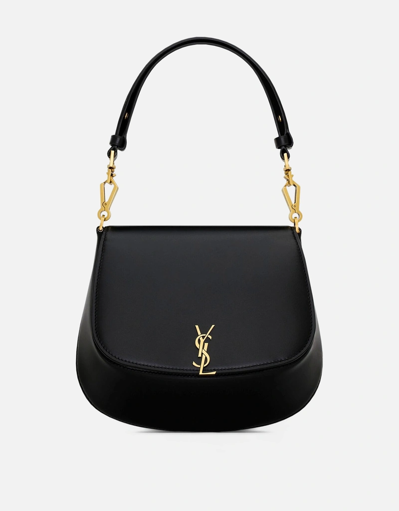 Saint Laurent ブラックレザーVoltaireハンドバッグ (すべての新品
