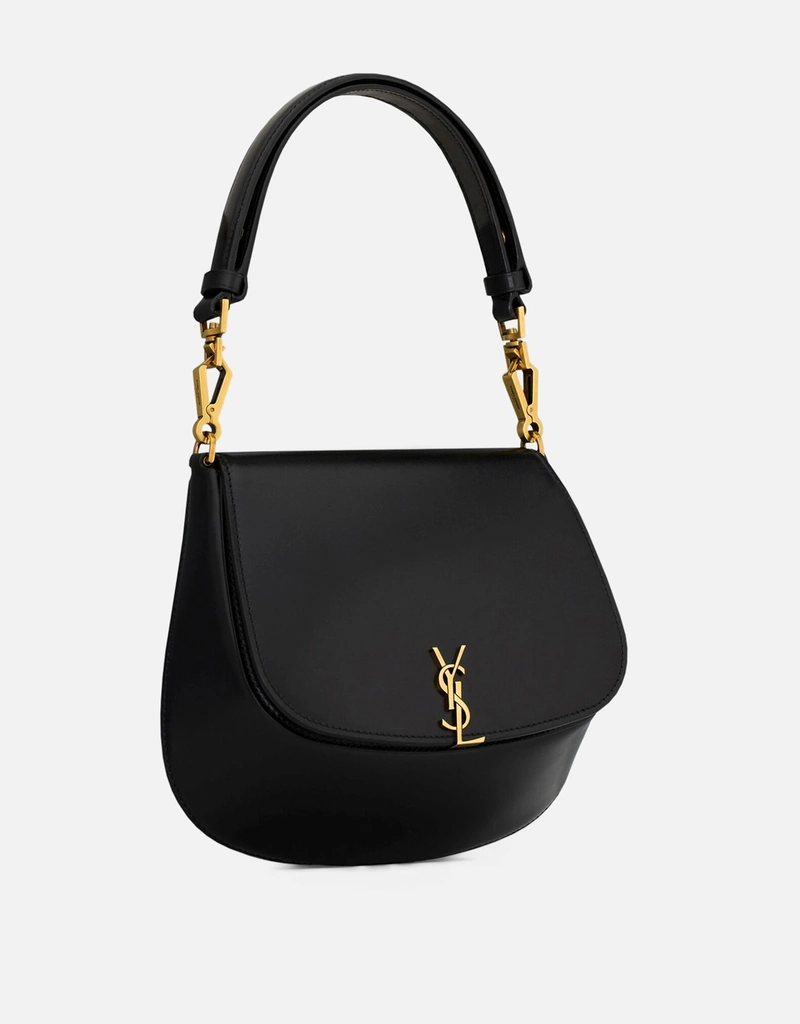 Saint Laurent ブラックレザーハンドバッグ Saint Laurent ブラックレザーVoltaireハンドバッグ (すべての新品
