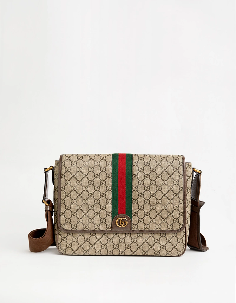 Gucci メンズGGスプリームレザー斜め掛けバッグ () IFCHIC.COM Gucci メンズGGスプリームレザー斜め掛けバッグ () IFCHIC.COM