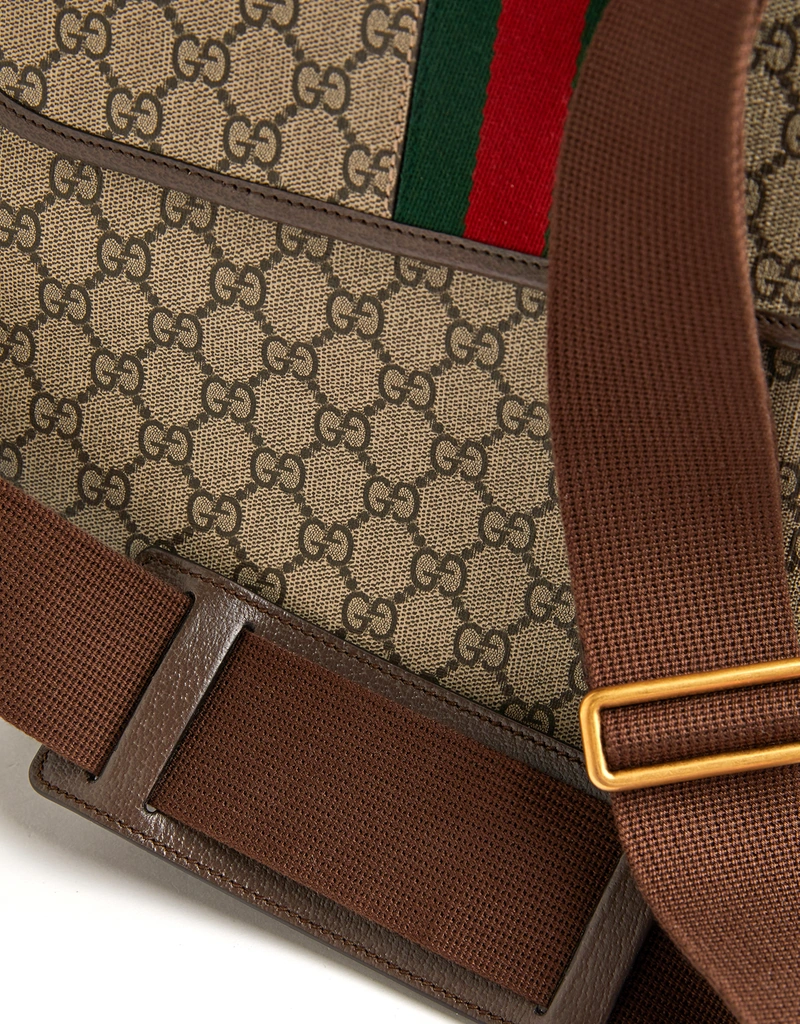 Gucci メンズGGスプリームレザー斜め掛けバッグ () IFCHIC.COM