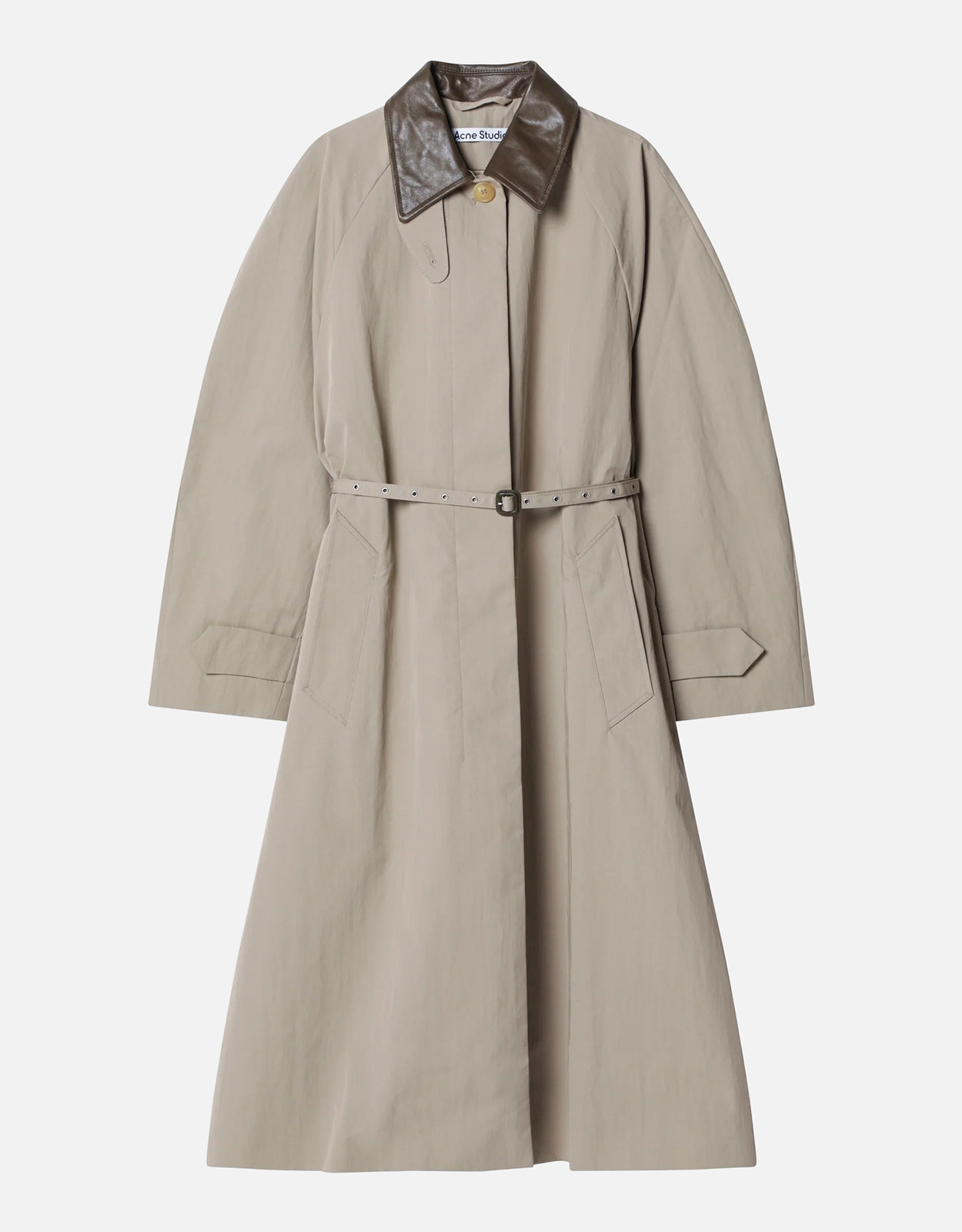 Acne Studios テクニカルコットンベルト付きトレンチコート (すべての