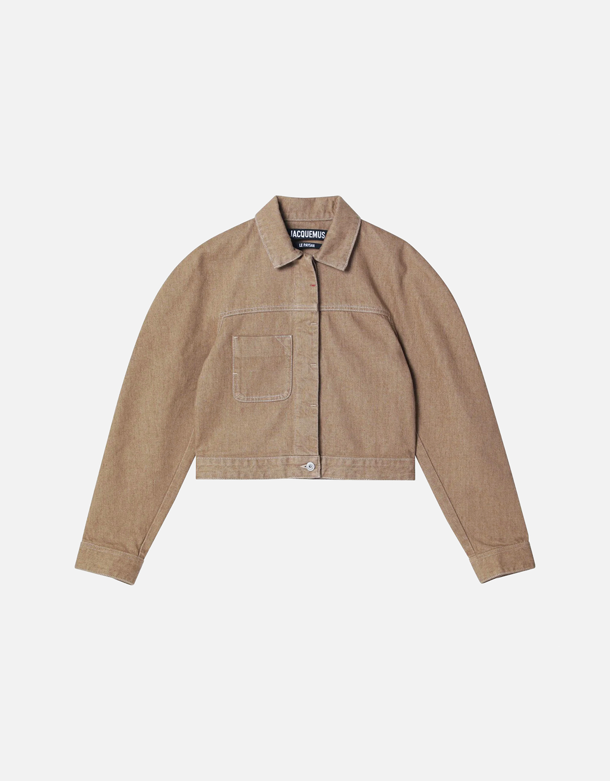 JACQUEMUS Jacquemus Beige Ovalo Cotton Cargo Jacket　Jacquemus ベージュ オバロ コットン カーゴ ジャケット