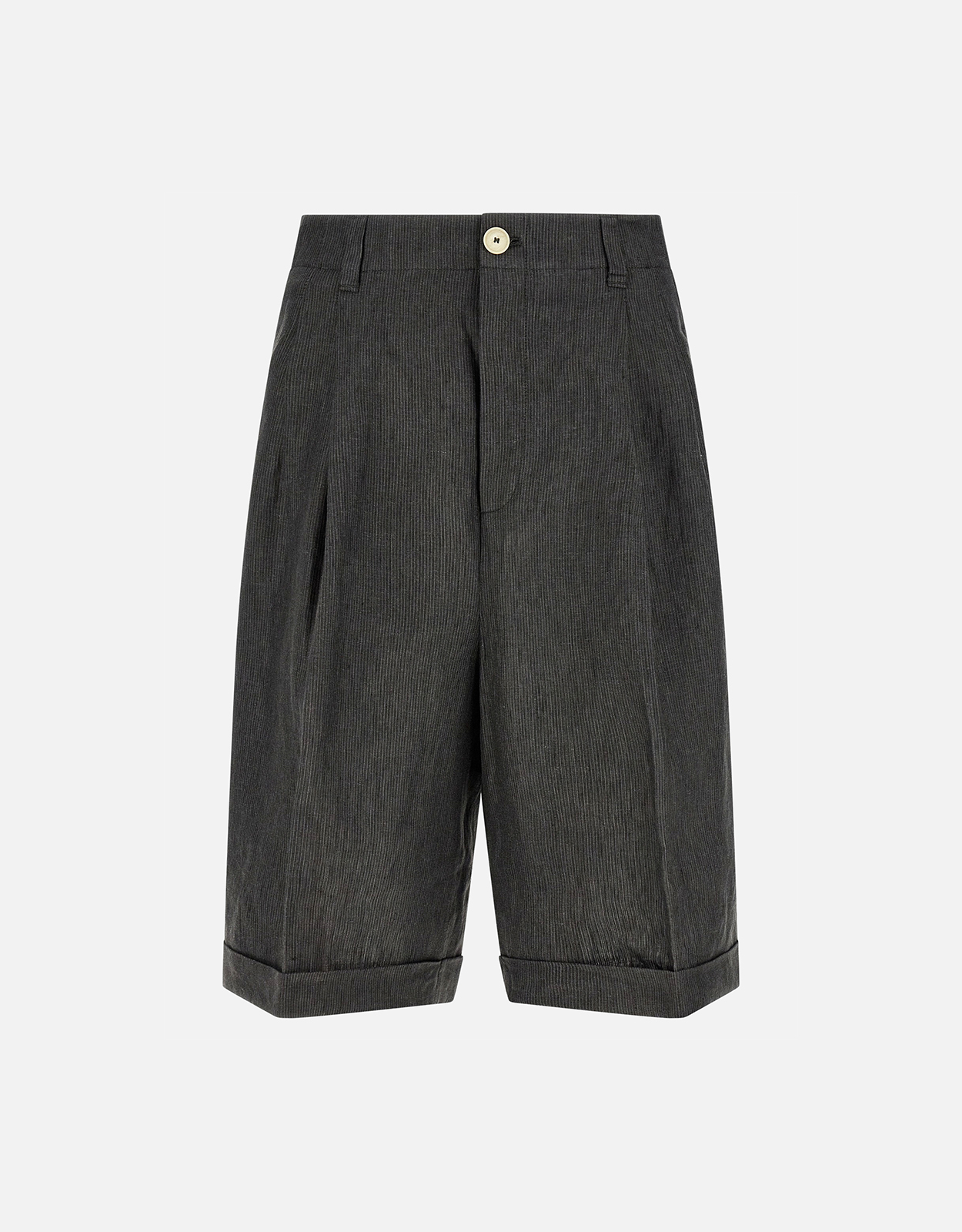 Jacquemus Men's Le Short Pastro Linen Micro Striped Bermuda Shorts - IT 34　Jacquemus メンズ Le Short Pastro リネン マイクロ ストライプ バミューダ ショーツ - IT 34 Jacquemus