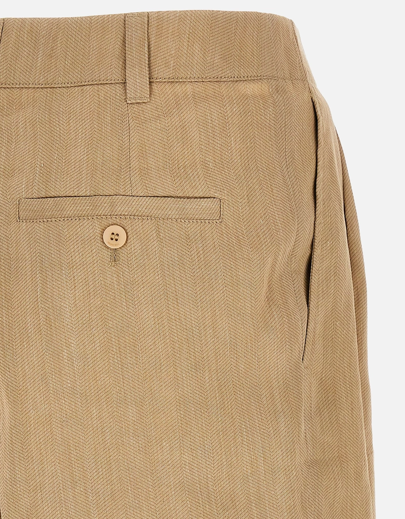 Jacquemus メンズ Le Short Pastro テクスチャード リネン シェブロン