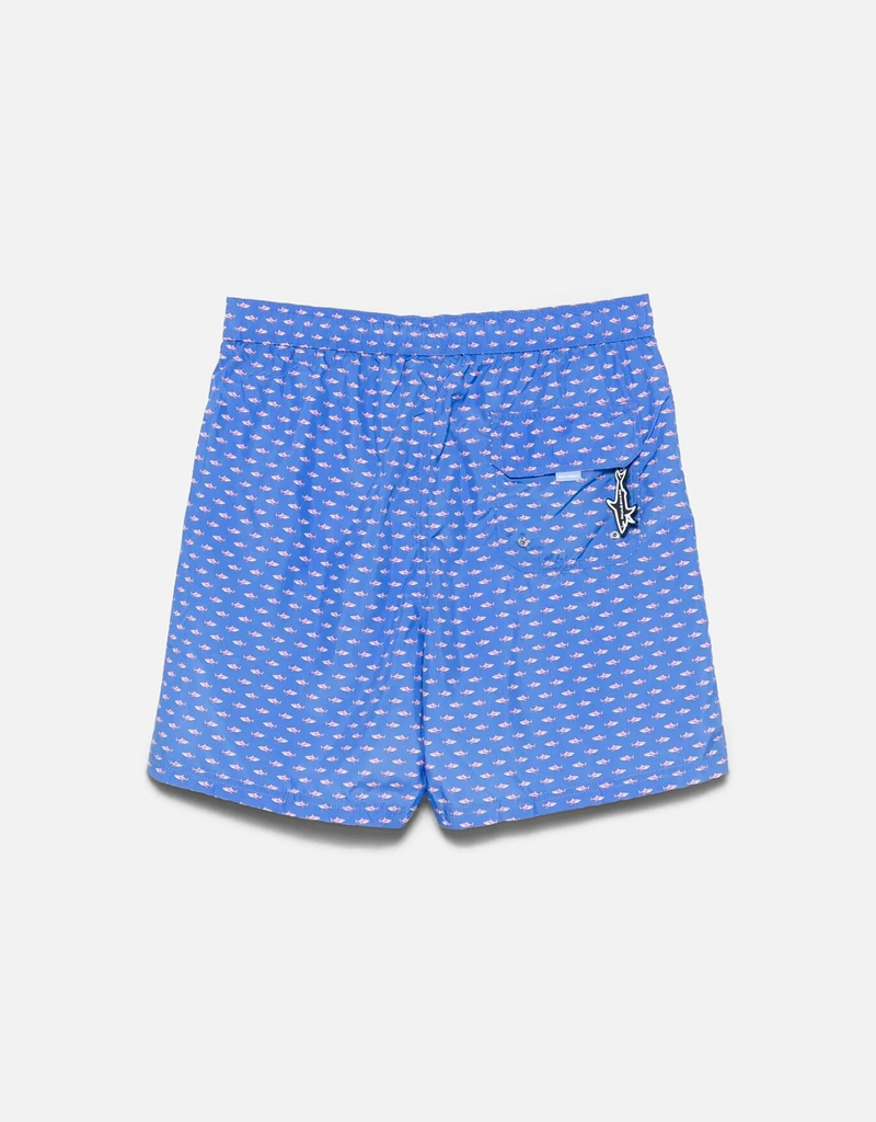 PAUL & SHARK メンズシャークプリントスイムショーツ (すべての新品