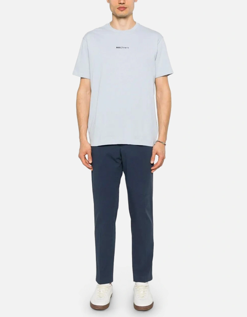 PAUL & SHARK メンズロゴプリントコットンTシャツ (すべての新品