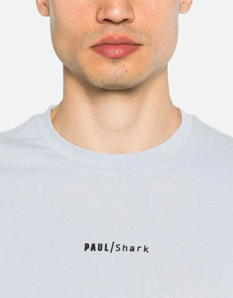 PAUL & SHARK メンズロゴプリントコットンTシャツ (すべての新品